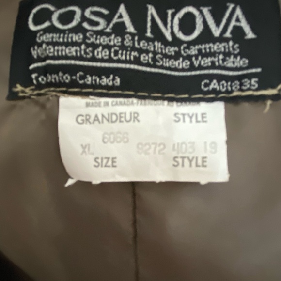 Cosa Nova Vintage Brown Tan Suede Leather Western Rodeo Snap Vest- Sz-XL - Picture 4 of 16